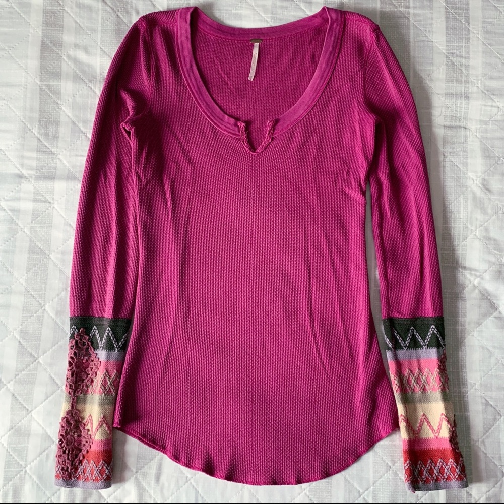 Free People Kombucha Patterned Cuff Thermal